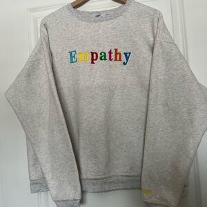 Mayfair Group “Empathy” Crewneck Sweatshirt Grey One Size